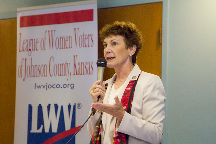 Rep. Barbara Bollier, a retired physician, was removed from the House Health and Human Services Committee Wednesday.