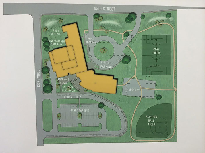 An early design concept the district presented at a community meeting.
