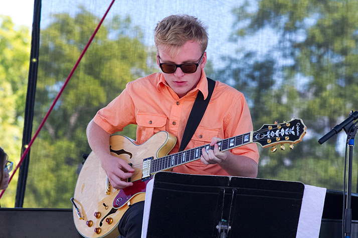 The Blue Knights set the tone for the day with a great set of big band classics.