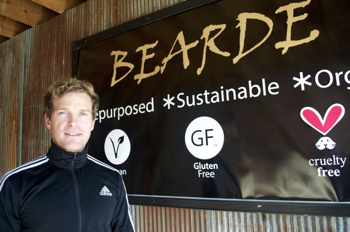 Michael Bearde in the remodeled Salon Bearde on Johnson Drive.