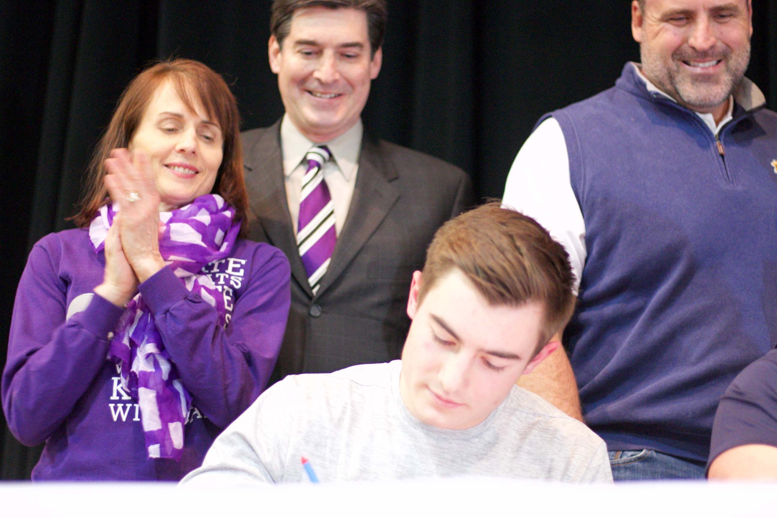 Landry Weber goes up for a breakaway layup late against St. James. Weber finished with 16 points.