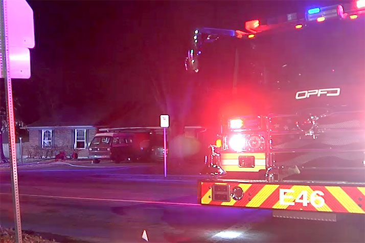Overland Park house fire displaces family of 4, but results in no injuries