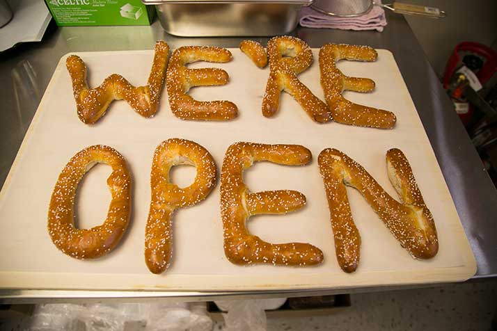 Pretzel Boy's features custom shapes.