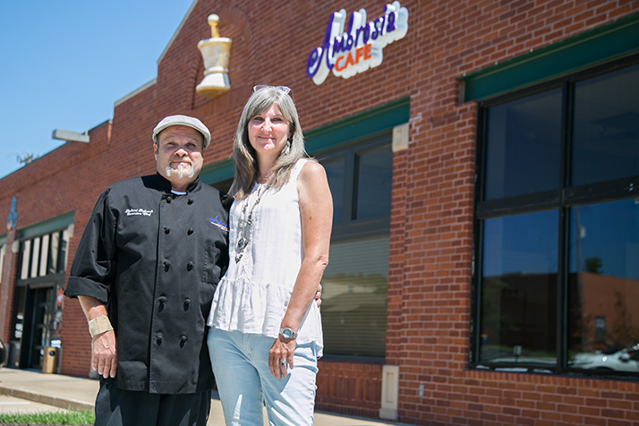 Richard and Coleen Babcock will open their new Ambrosia Cafe in downtown Overland Park in September.