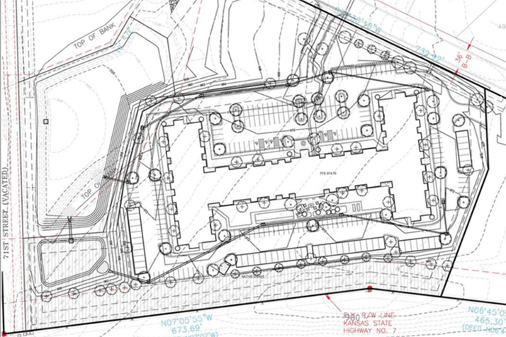 The project site plan.