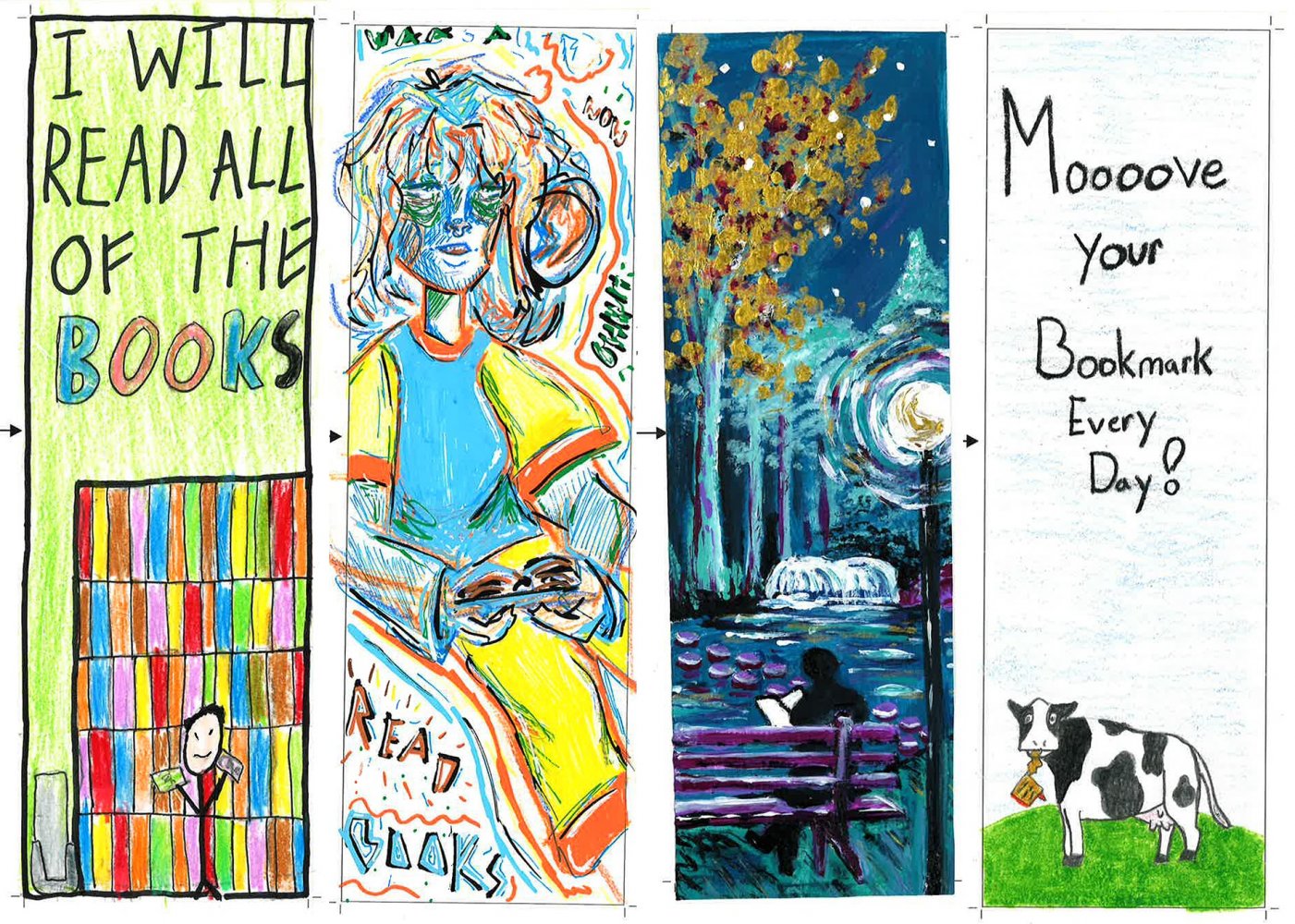 Bookmark Comp Your Community: Bookmark Design Contest winners