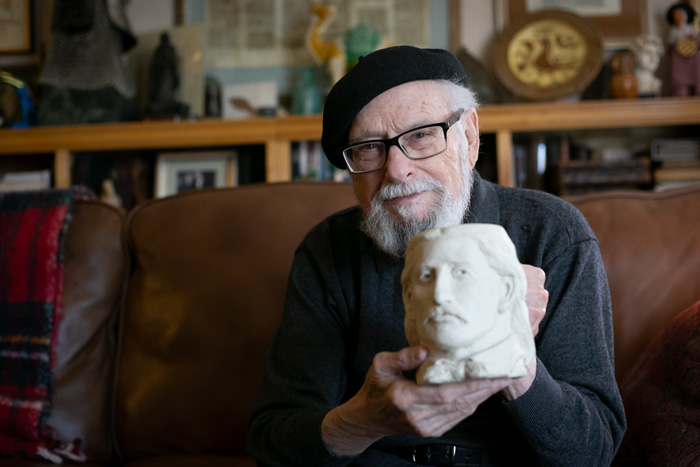 Charles Goslin, an artist whose work can be seen all around Shawnee.