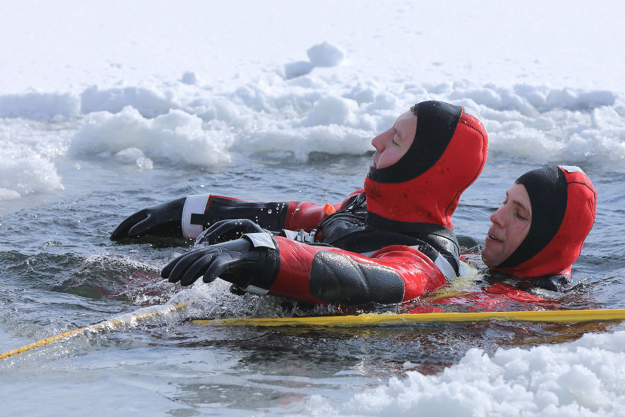 Ice Rivers Rescue It's not every day (or year) you see Overland Park firefighters ...