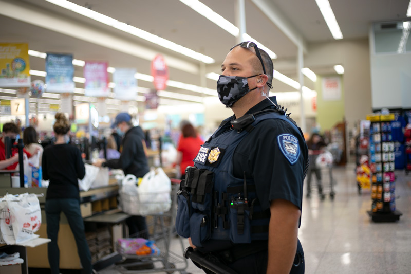 Johnson County police masks