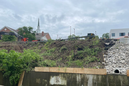 View from Roe Circle backyards