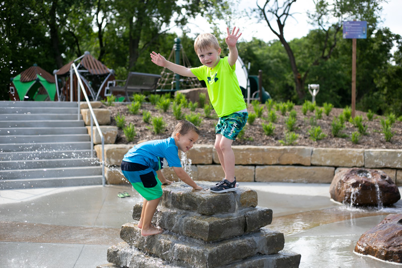 Shawnee's 40-acre Wilder Bluff Park opened in summer 2021, supported by the parks and pipes sales tax. It has a trail, a treetop canopy playground, a splashpad and a patio pavilion.