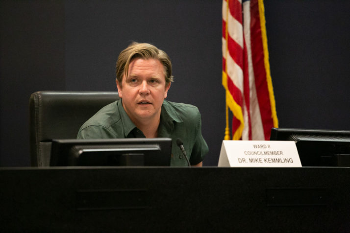 Shawnee councilmember Mike Kemmling. He opposed Willoughby's reappointment to the Shawnee Planning Commission. 