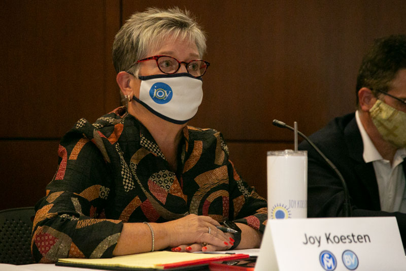Joy Koesten was elected to the JCCC Board of Trustees in 2021. 