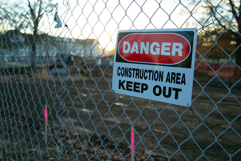 Meadowbrook Park construction