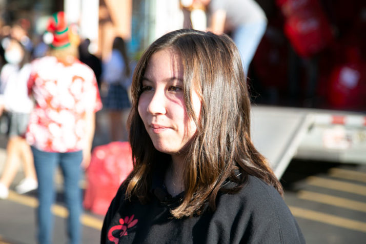 Sophia Nguyen red bag St. Ann. 