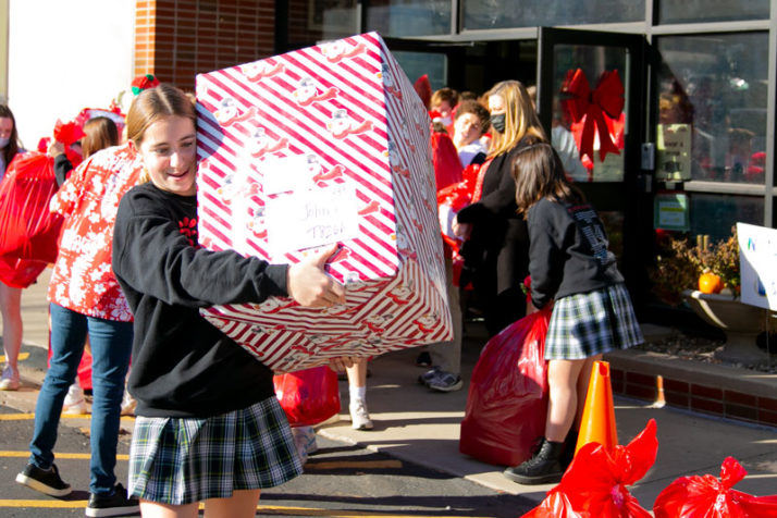 St. Ann Red Bag carrying gift 