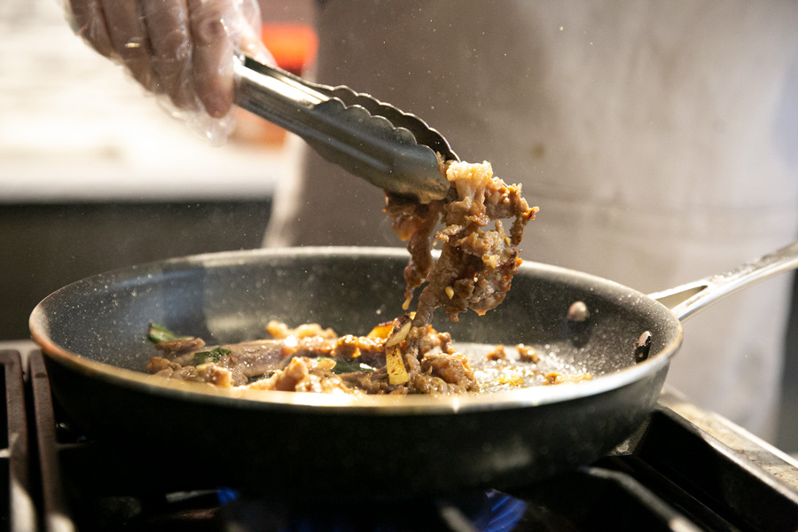 Lisa Hamblen will serve some favorites from her Lenexa Public Market pop ups at her new permanent stall, Kimchi + Bap, including bibimbap and japche.