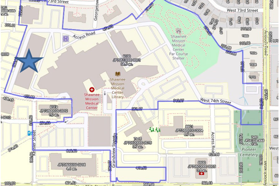 AdventHealth Shawnee Mission map