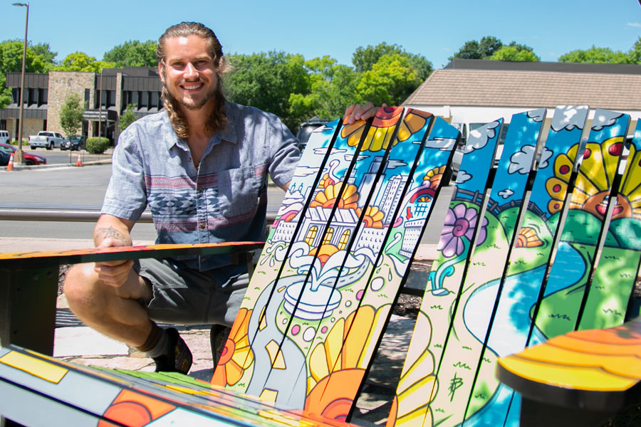 Evan Brown and his chair