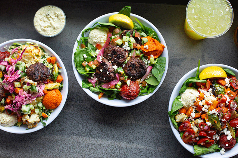 CAVA serves a Mediterranean-style menu with choose your own bowl options.