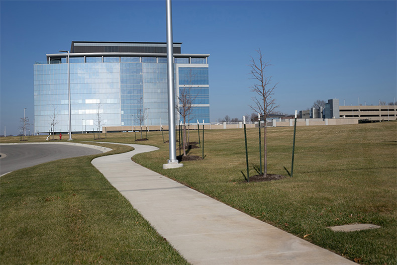 Above, the current new Shamrock building at 93rd and Metcalf, looking north.