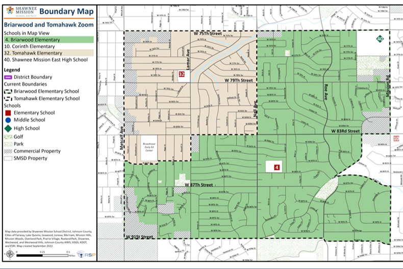 Tomahawk and Briarwood boundary