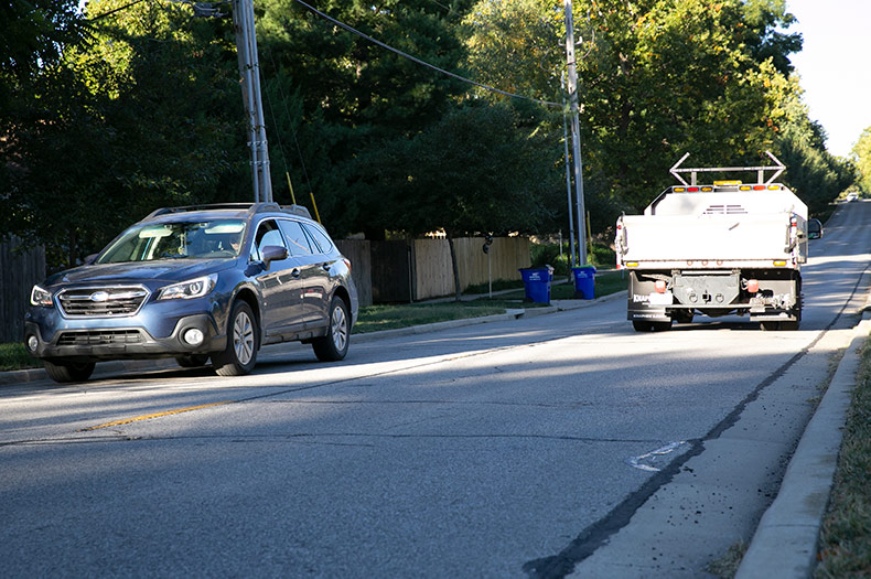 A new Overland Park sales tax would reduce the need for as much chip seal repair on residential streets.