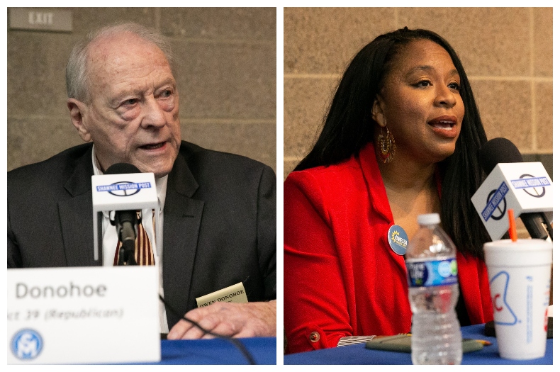 Kansas House candidates participate in a forum. 
