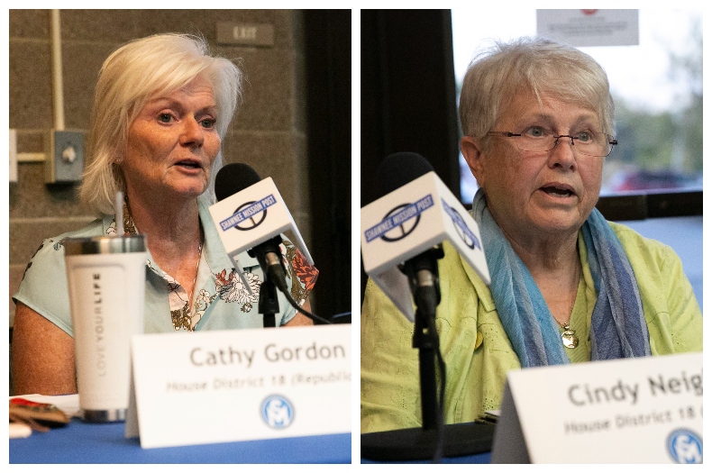 Kansas House candidates participate in a forum. 