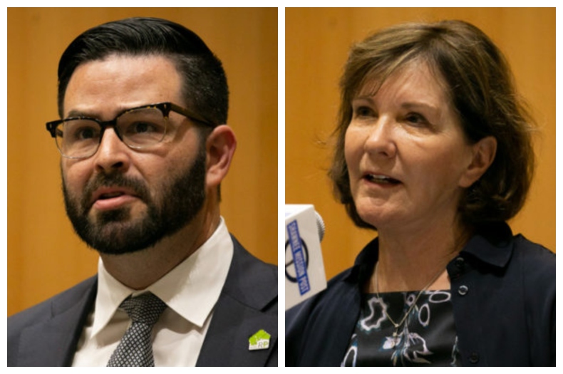 Two candidates running for Johnson County Commission chair.