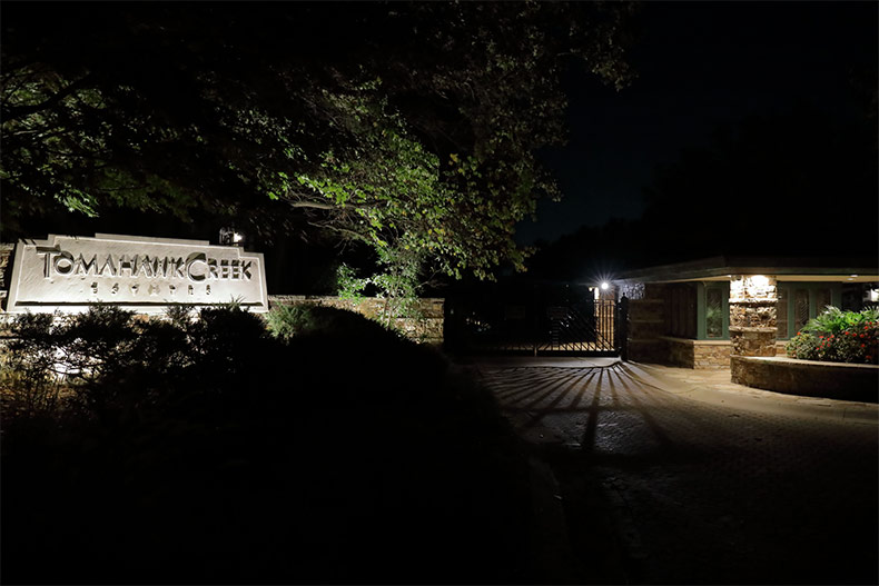 A domestic disturbance at Tomahawk Creek Estates.