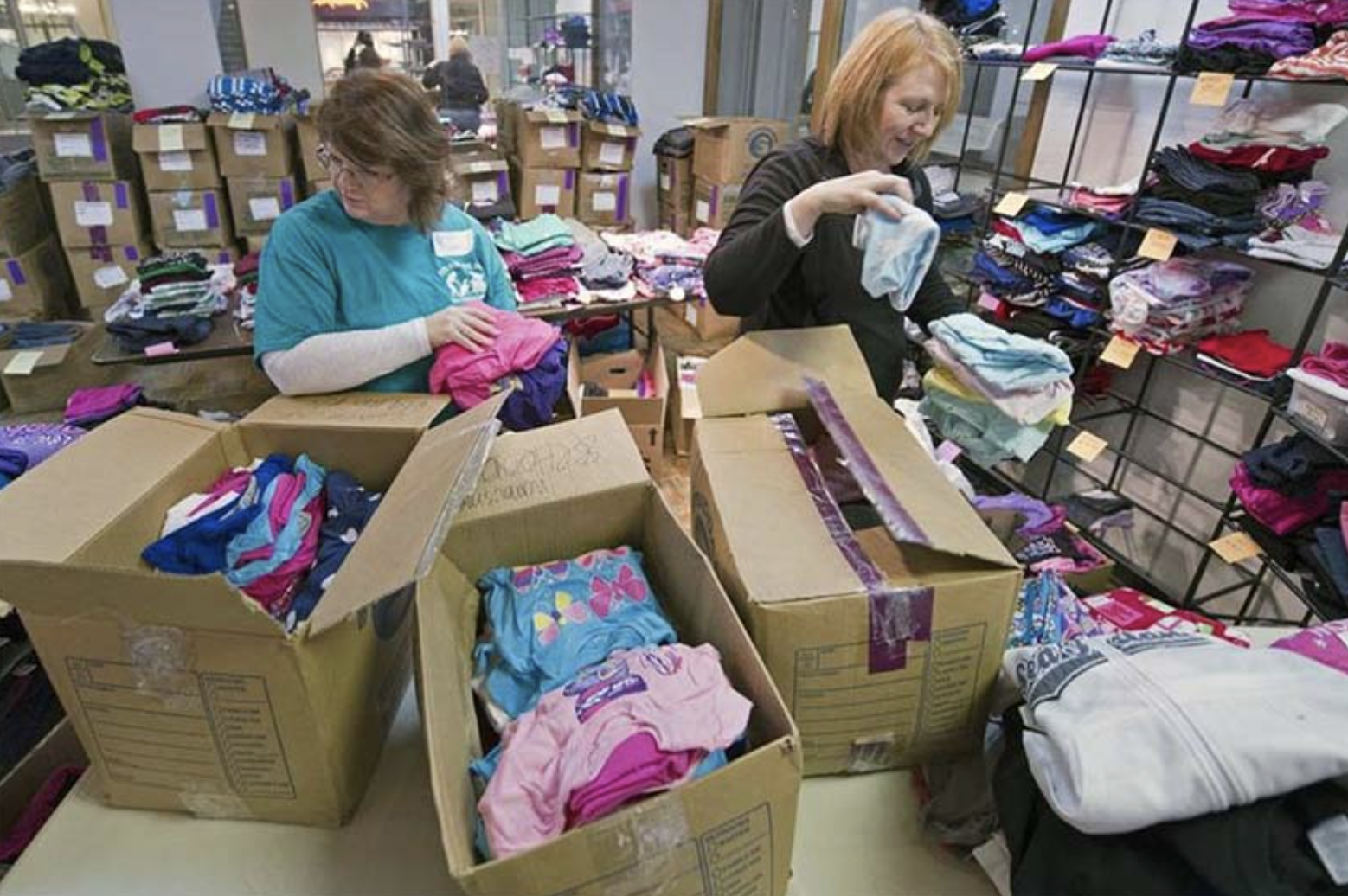 Johnson County Christmas Bureau shop.
