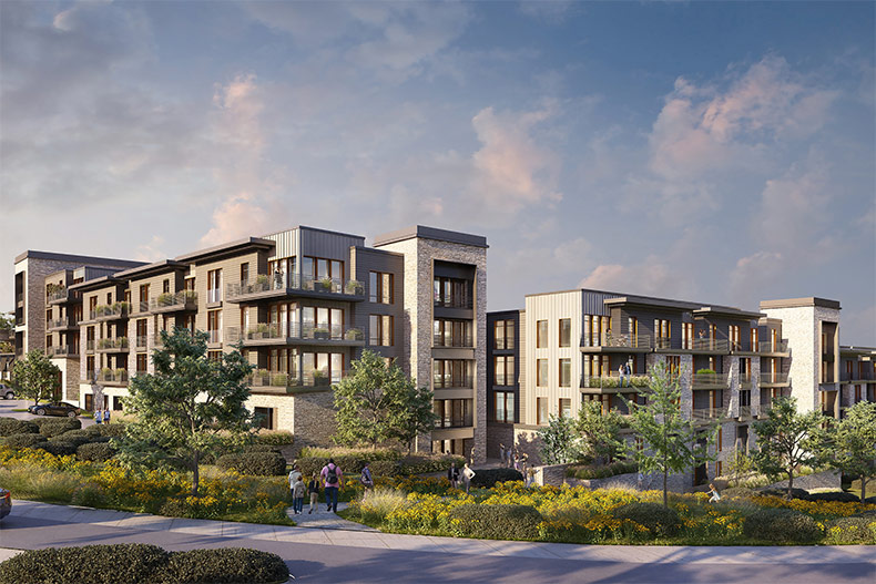 A conceptual rendering of The Rocks development.