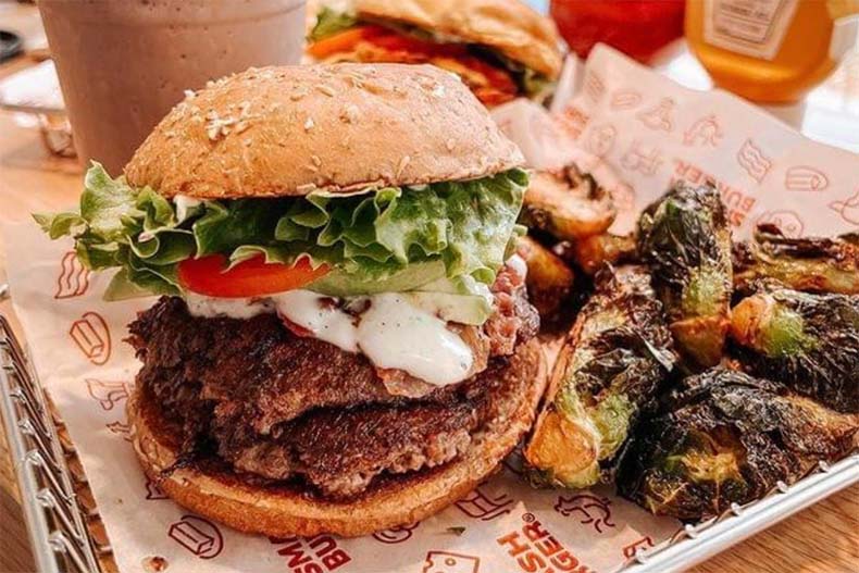 Burgers and fries like the kind that could be served at a new Overland Park Smashburger.