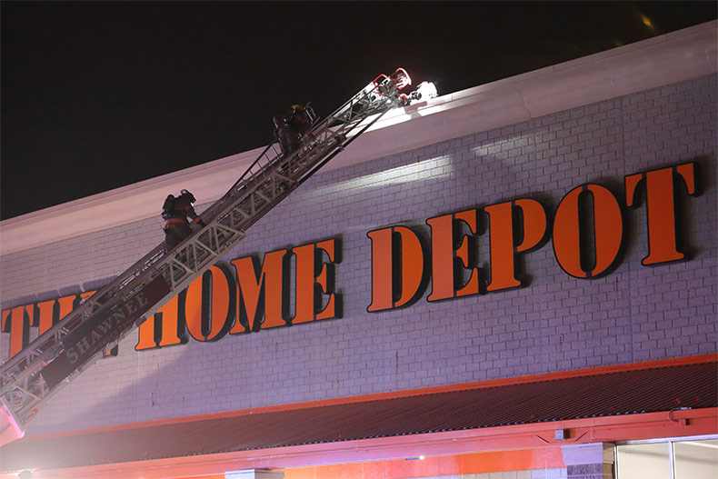 Shawnee Home Depot fire aftermath