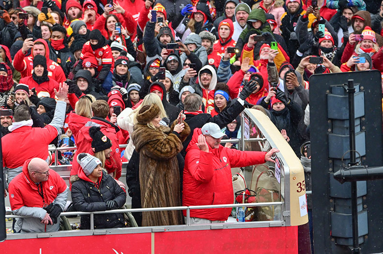 A scene from the Kansas City Chiefs' Super Bowl parade in 2020. Photo credit Wirestock Creators, used via Shutterstock under a Creative Commons license.