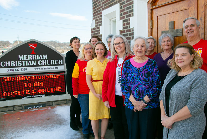 The membership committee, pictured here, planned the Merriam Christian Church 110th anniversary.