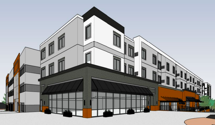 Olsson and Midas Hospitality plan to build a double hotel, retail and restaurant space with its own parking garage in the Lenexa City Center. It's planned on the undeveloped block between Elmridge and Penrose off of 87th Street Parkway.