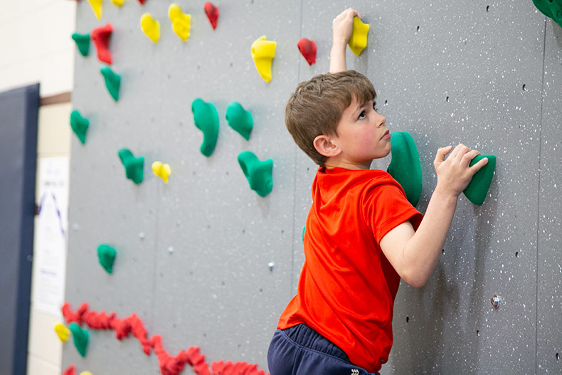 Shawnee Mission climbing wall