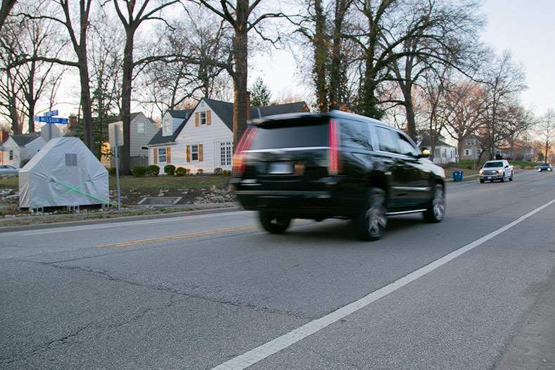 Mission Road flood control project subject area. 