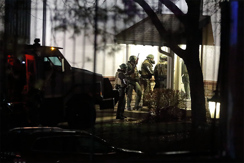 Overland Park apartment standoff.