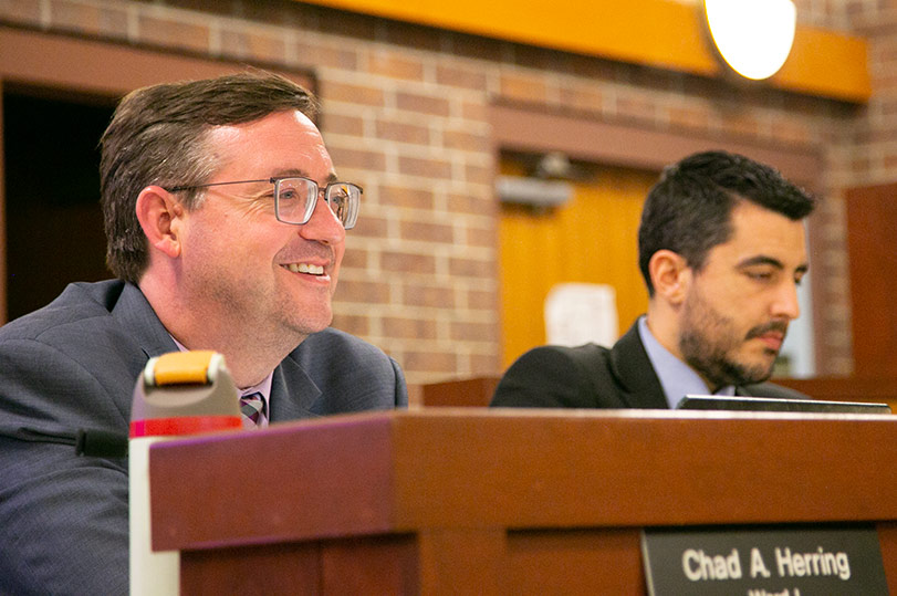 Ward 1 Councilmembers Chad Herring and Cole Robinson