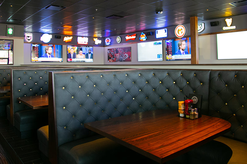 The Bar Prairie Village seating