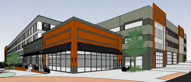 The City Center hotel project would feature ground-level retail and a restaurant, plus a multistory parking garage with some public parking. 