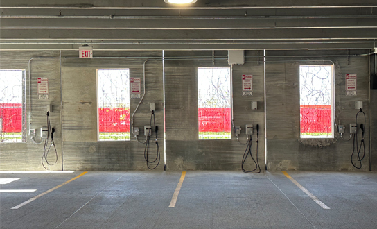 Lenexa already has four EV charging stations online in its City Center parking garage.