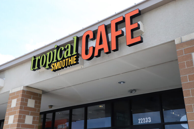 Tropical Smoothie Cafe has opened a new spot in western Shawnee at 22233 W 66th St.