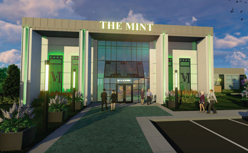 The Mint, a proposed event space in east Lenexa, would takeover the former Bank of America space at at 12345 W. 95th St.