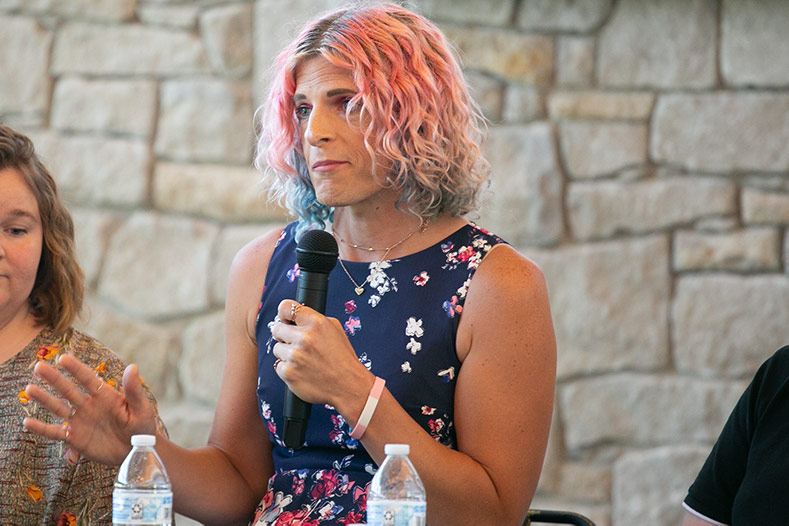 Prairie Village trans town hall panelist Hazel Krebs