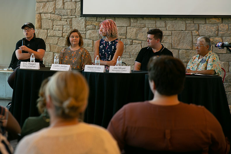 Prairie Village's anti-trans legislation awareness town hall.