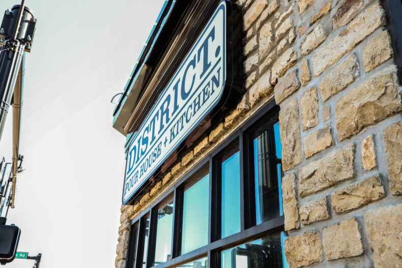 District Pour House + Kitchen has opened at ​​11101 Johnson Dr. in downtown Shawnee. The restaurant, which got its start in Kansas City, serves American fare and craft cocktails.